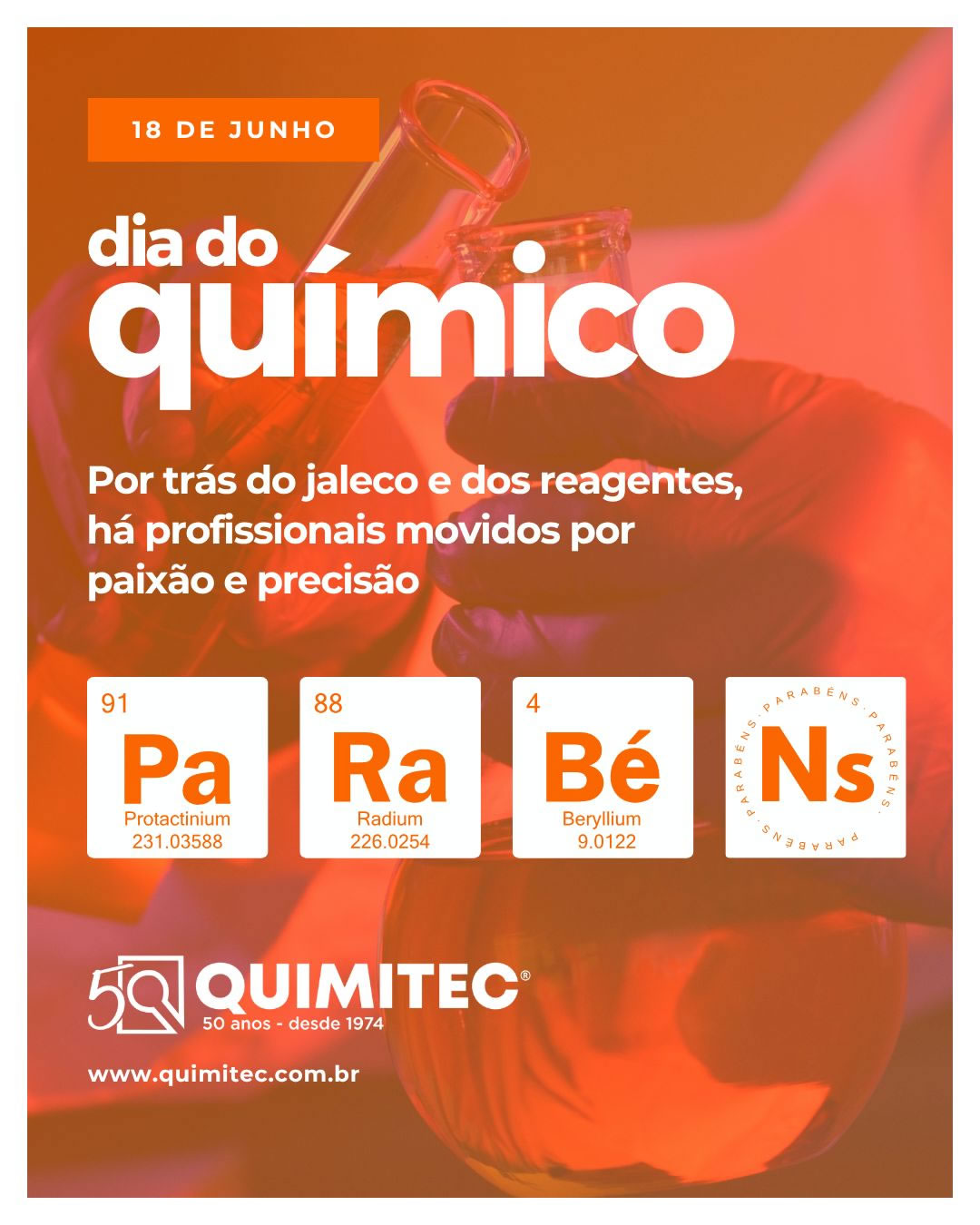 Dia do Químico 2026